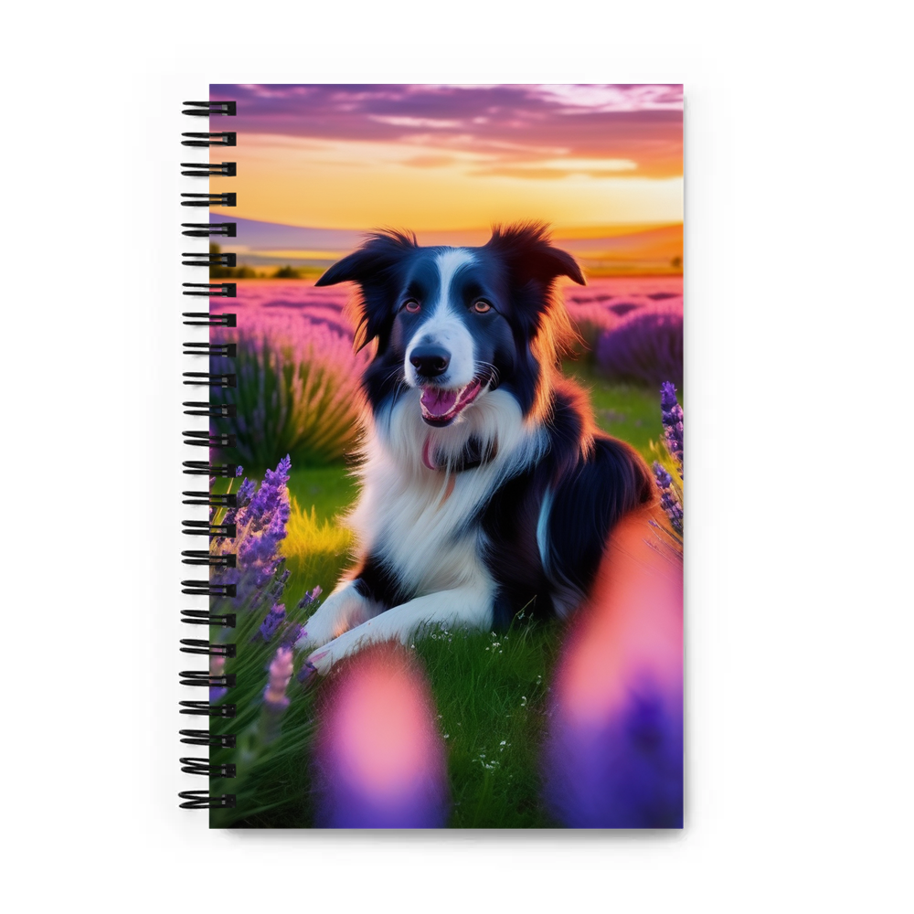 PugMug Custom Border Collie Spiral Notebook