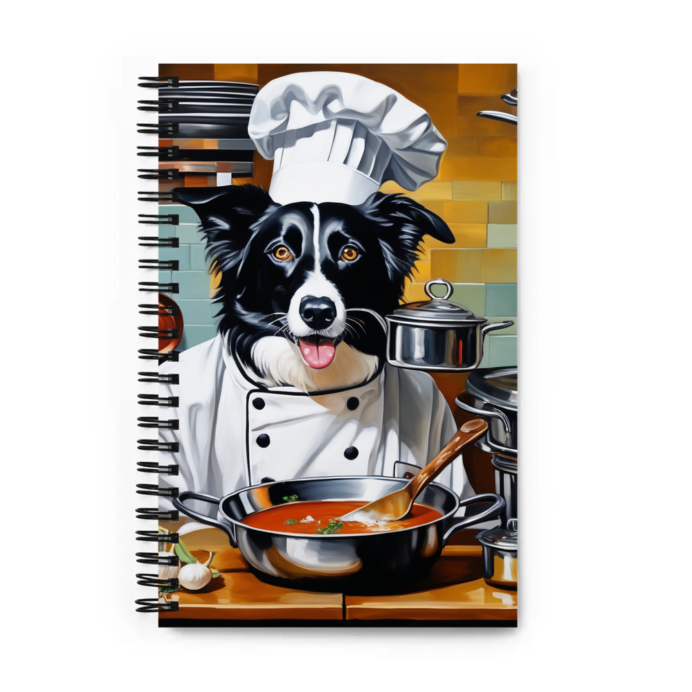PugMug Custom Border Collie Spiral Notebook