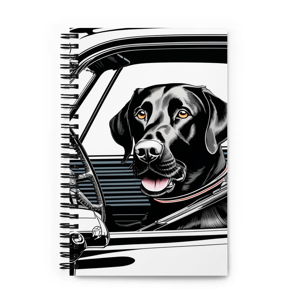 PugMug Custom Black Labrador Retriever Spiral Notebook