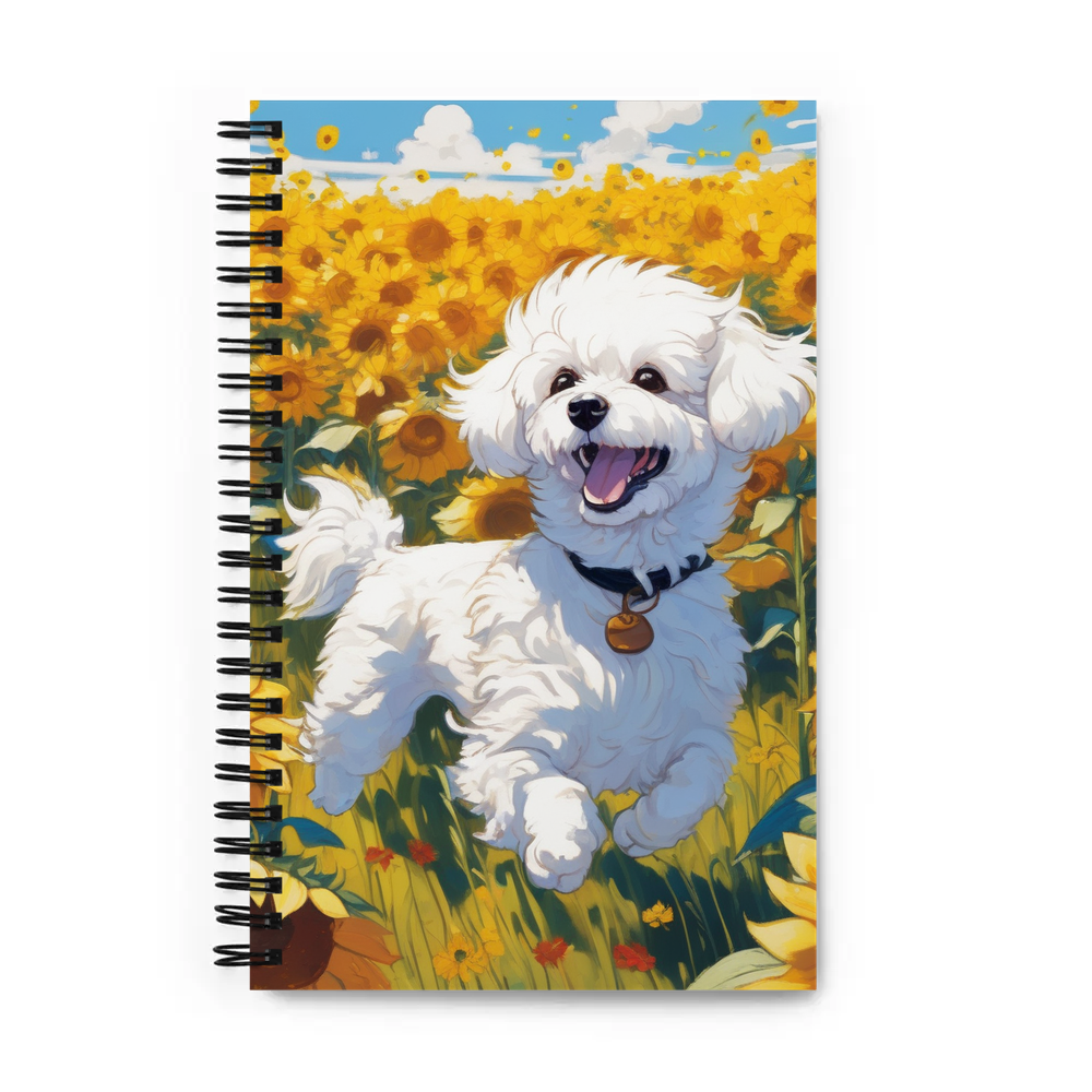 PugMug Custom Bichons Frise Spiral Notebook