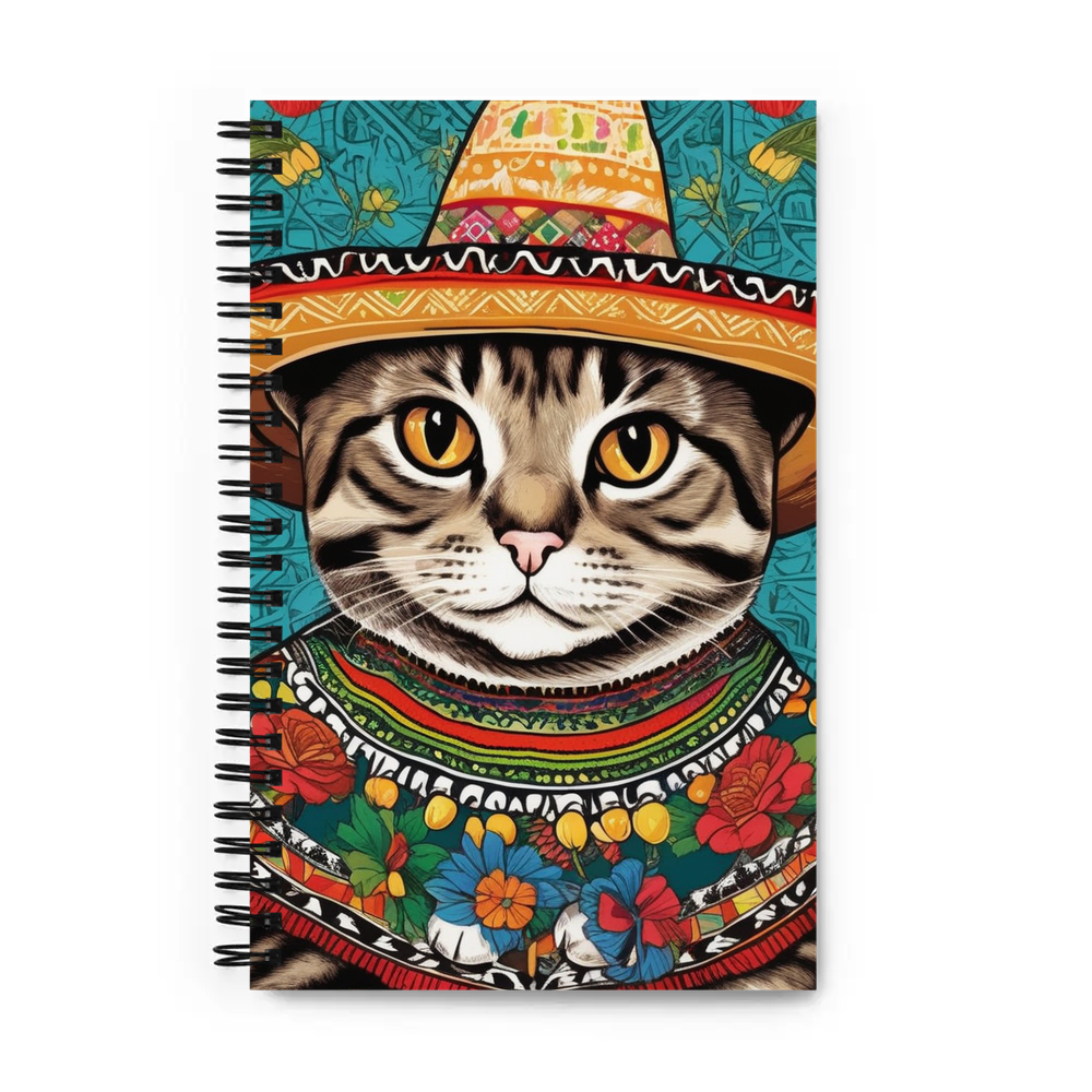 PugMug Custom Tabby Scottish Fold Cat Spiral Notebook