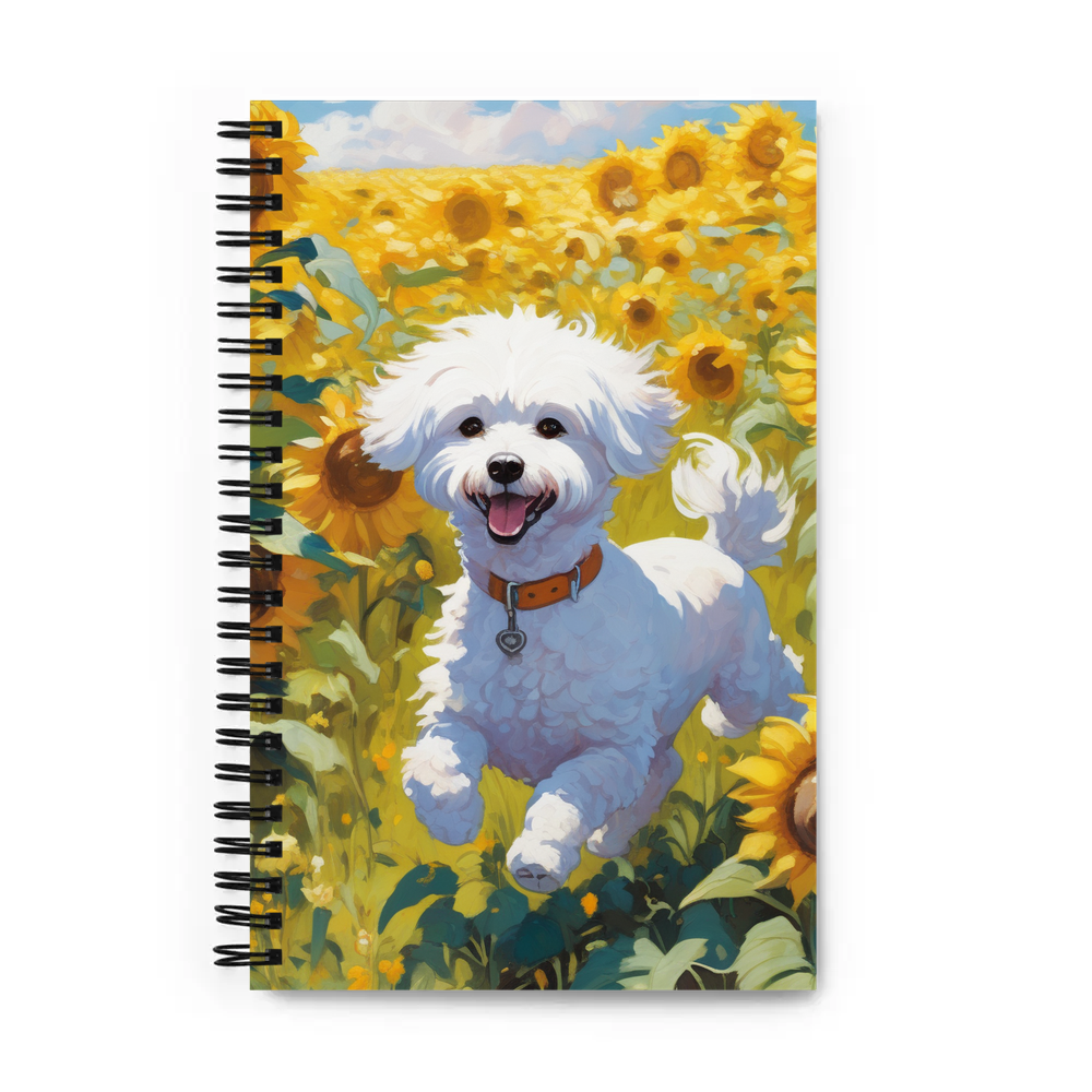 PugMug Custom Bichons Frise Spiral Notebook