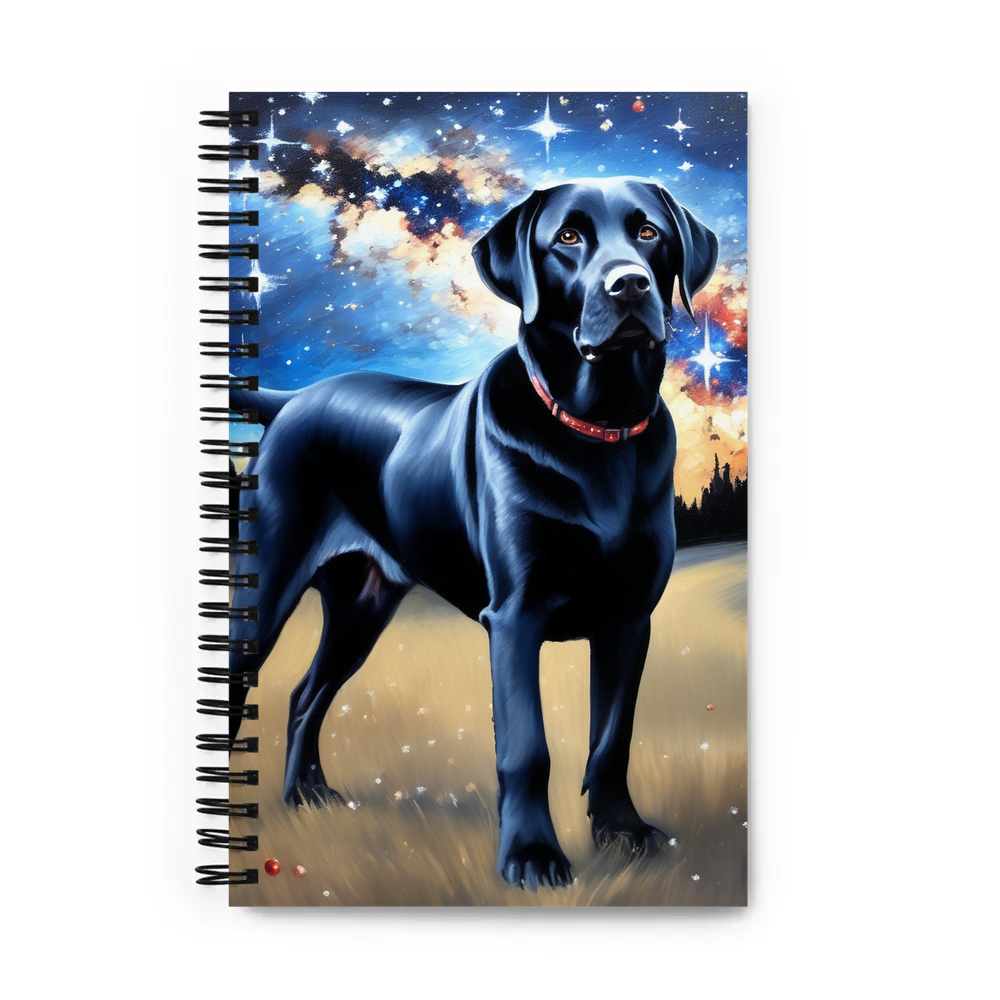 PugMug Custom Black Labrador Retriever Spiral Notebook