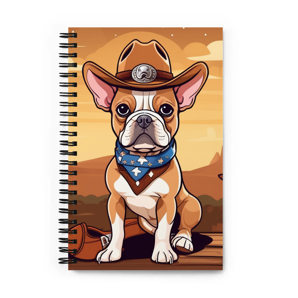 PugMug Custom Tan French Bulldog Spiral Notebook