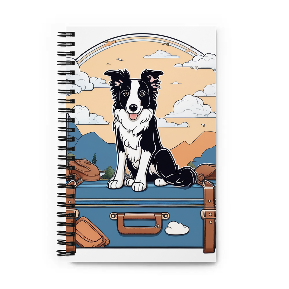 PugMug Custom Border Collie Spiral Notebook
