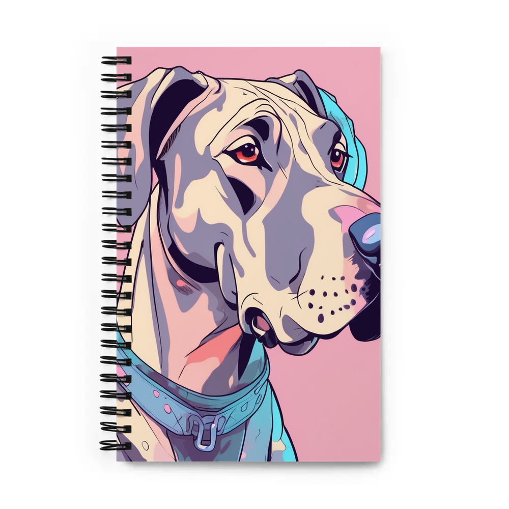 PugMug Custom Great Dane Spiral Notebook