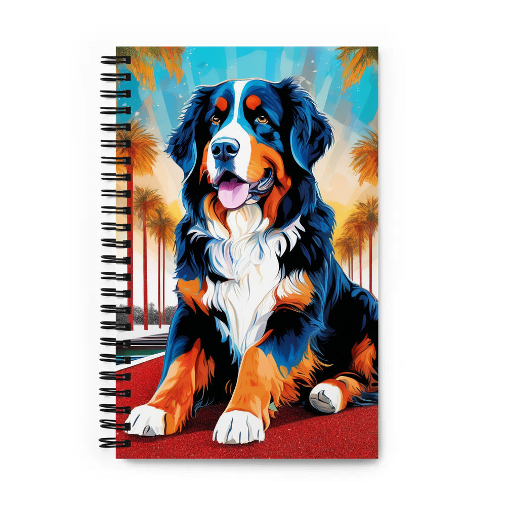 PugMug Custom Bernese Mountain Dog Spiral Notebook