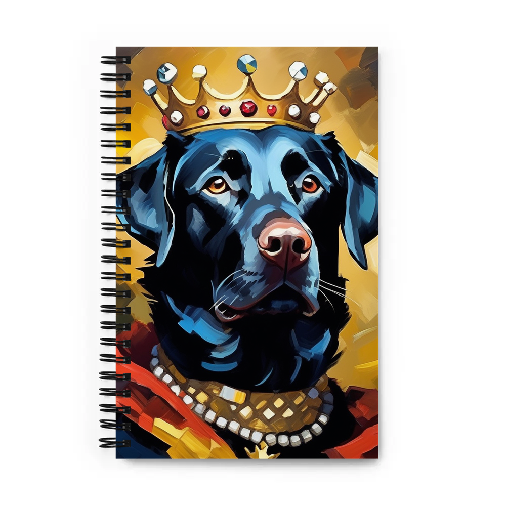PugMug Custom Black Labrador Retriever Spiral Notebook