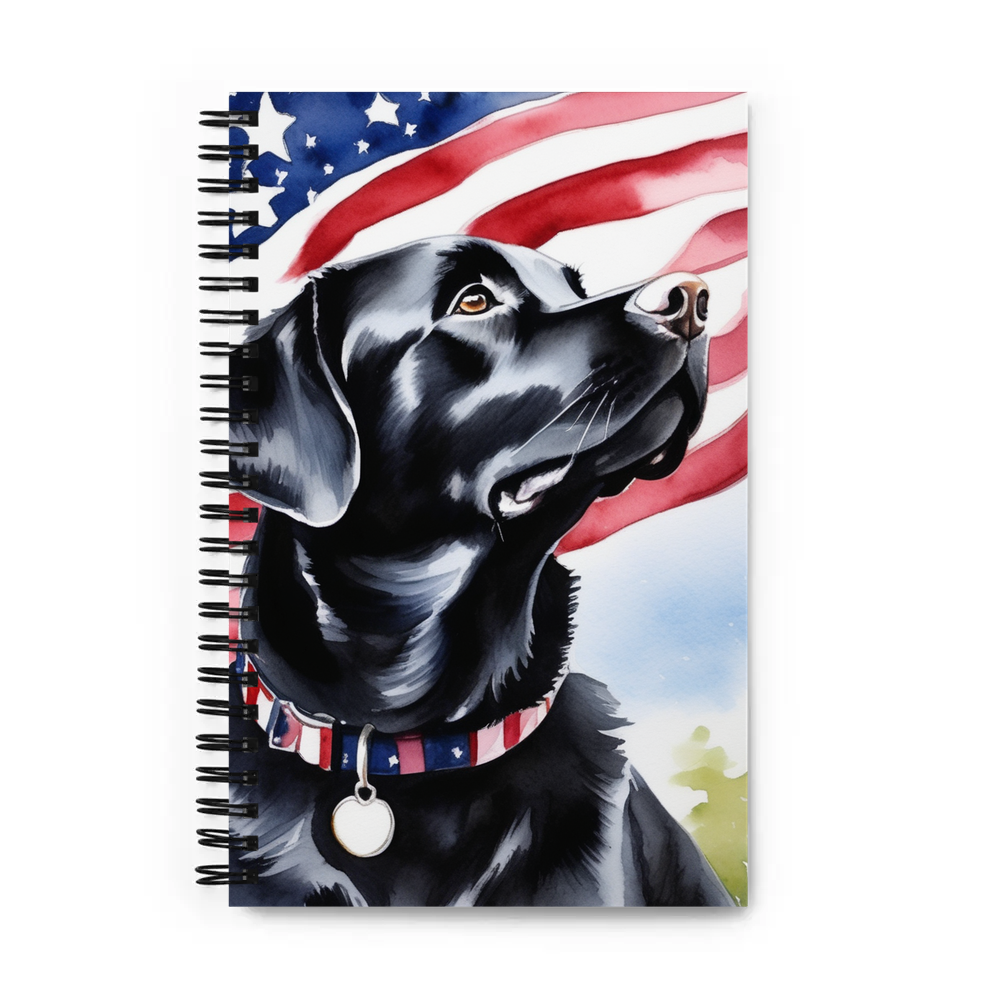 PugMug Custom Black Labrador Retriever Spiral Notebook