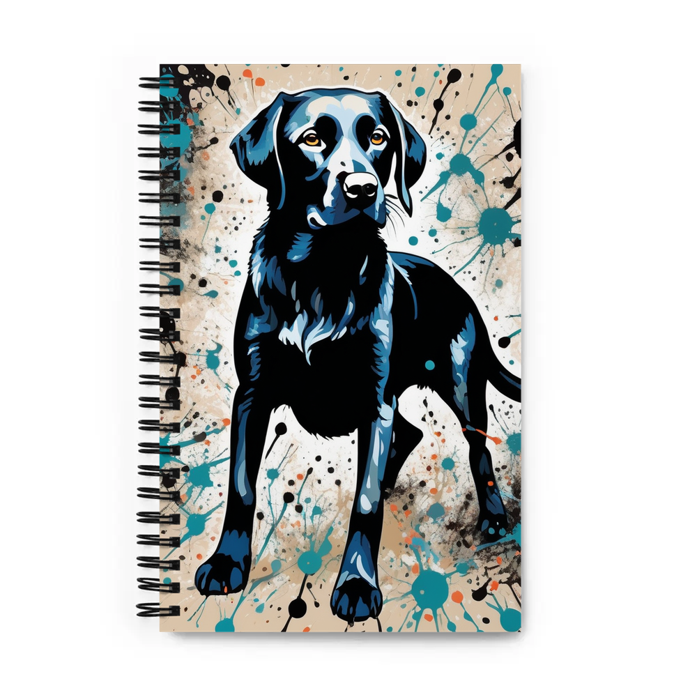 PugMug Custom Black Labrador Retriever Spiral Notebook