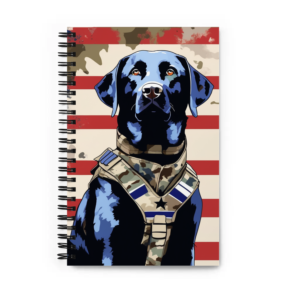 PugMug Custom Black Labrador Retriever Spiral Notebook