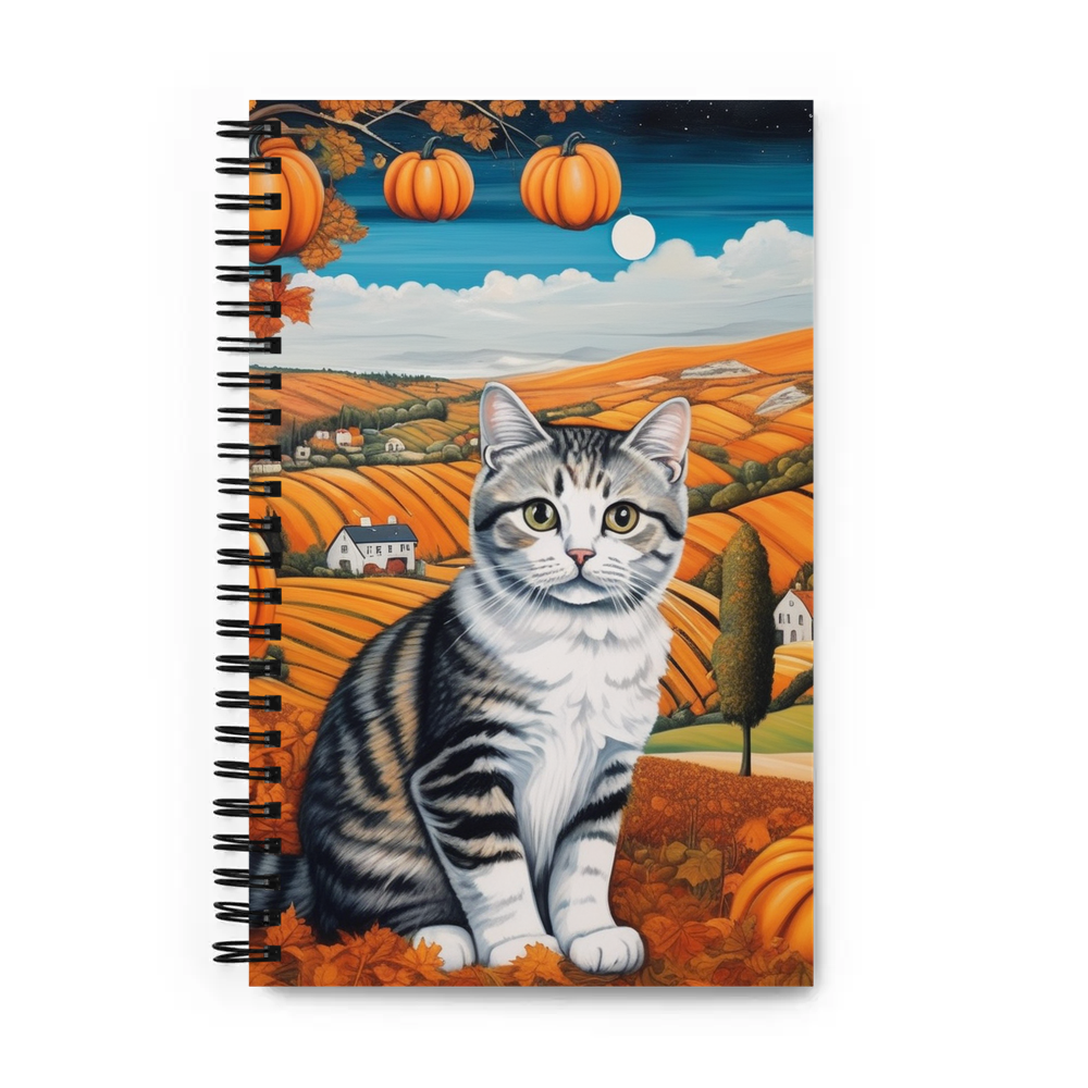 PugMug Custom Tabby Scottish Fold Cat Spiral Notebook