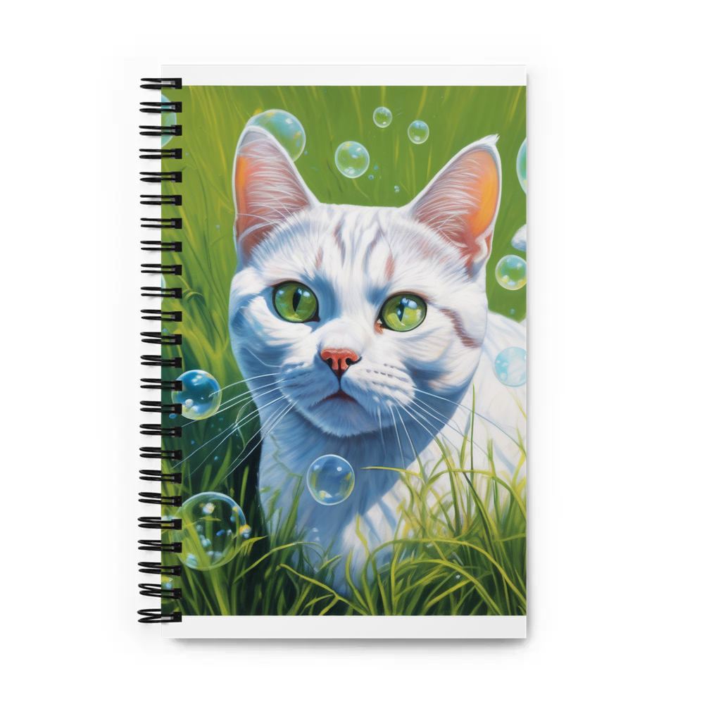 PugMug Custom White American Shorthair Cat Spiral Notebook