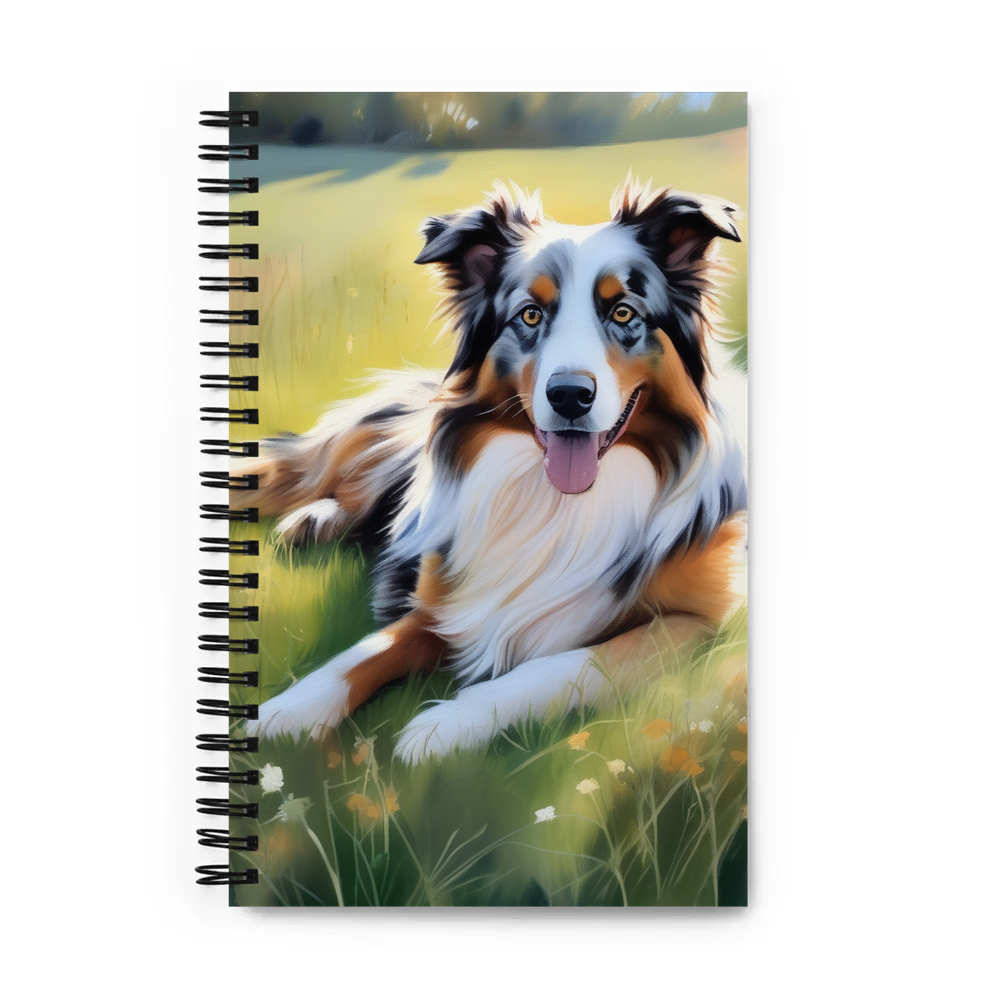 PugMug Custom Australian Shepherd Dog Spiral Notebook