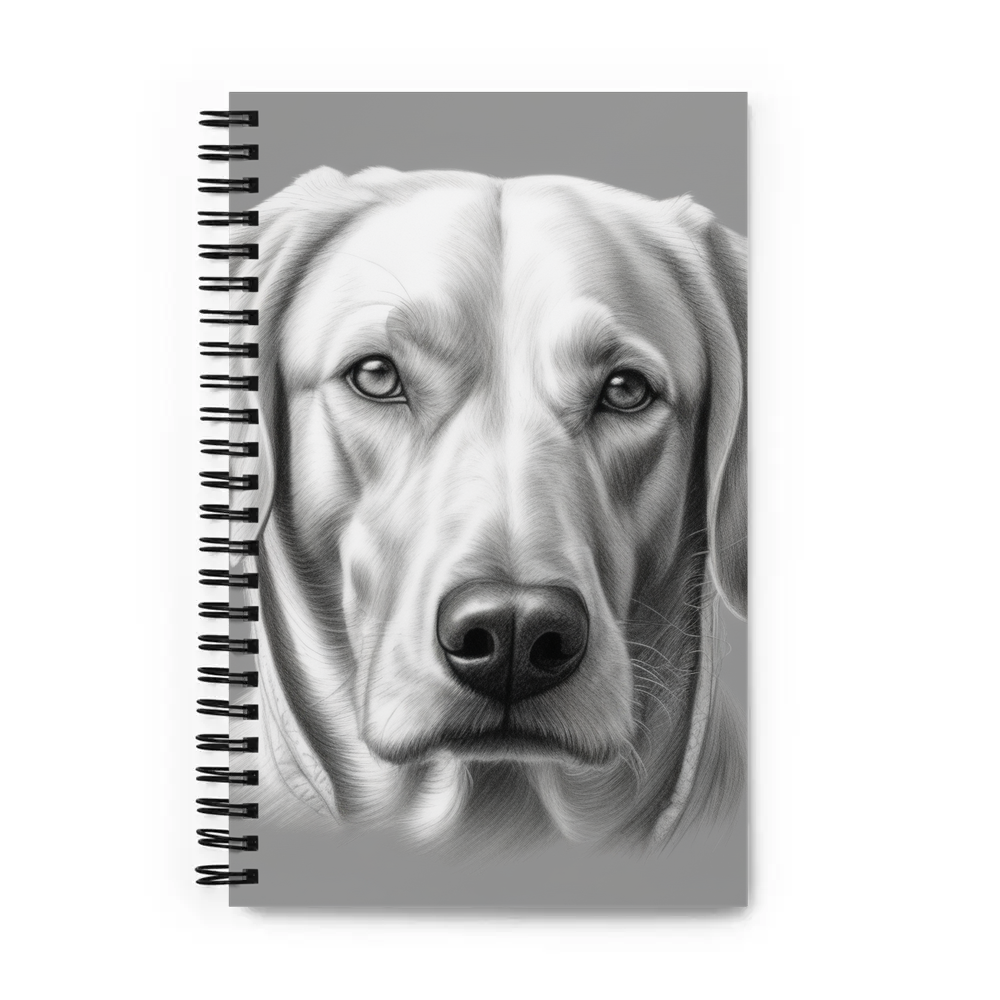 PugMug Custom White Labrador Retriever Spiral Notebook