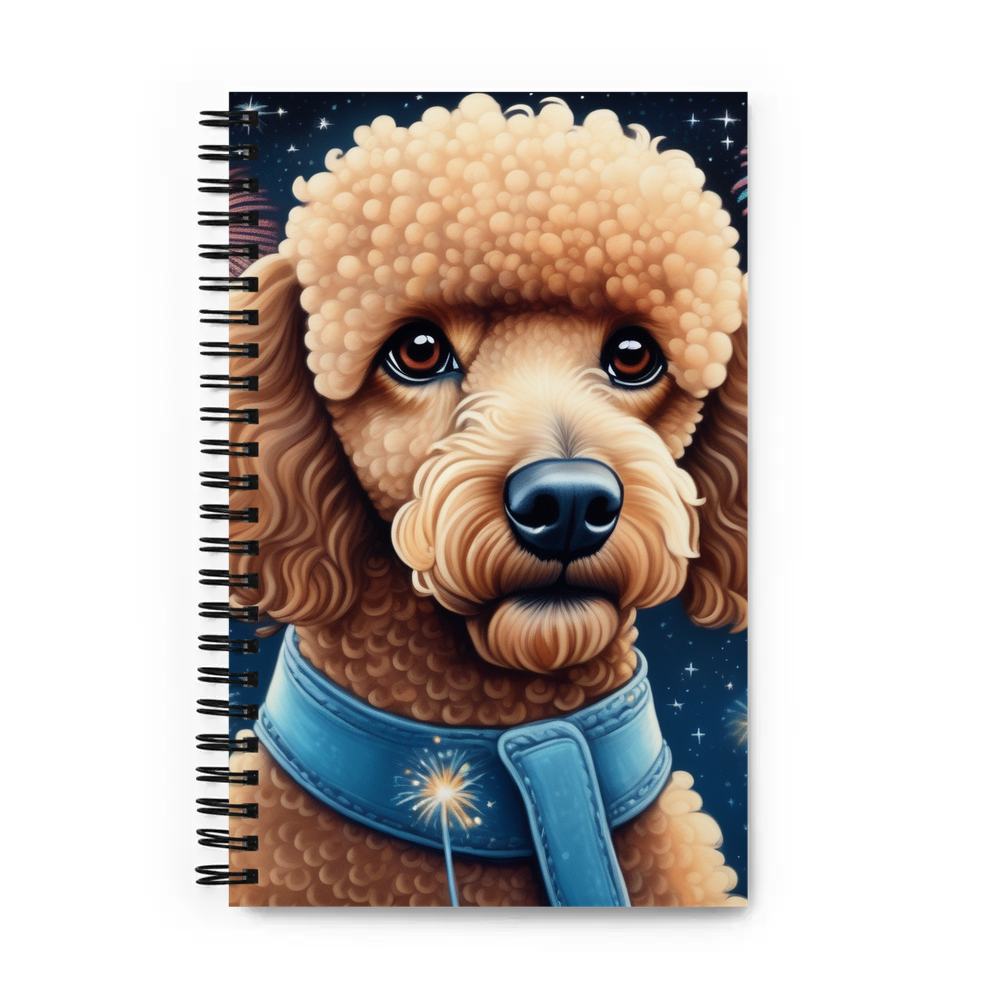 PugMug Custom Tan Poodle Spiral Notebook