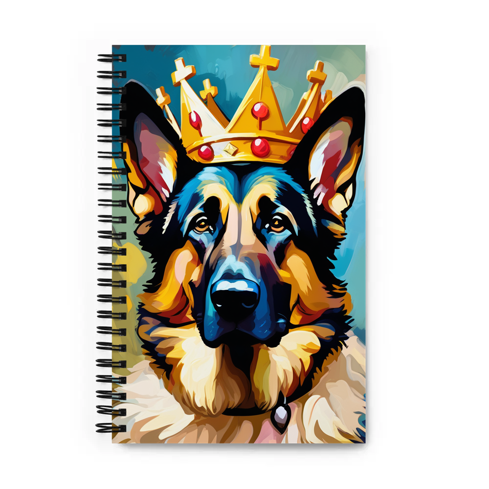PugMug Custom German Shepherd Dog Spiral Notebook