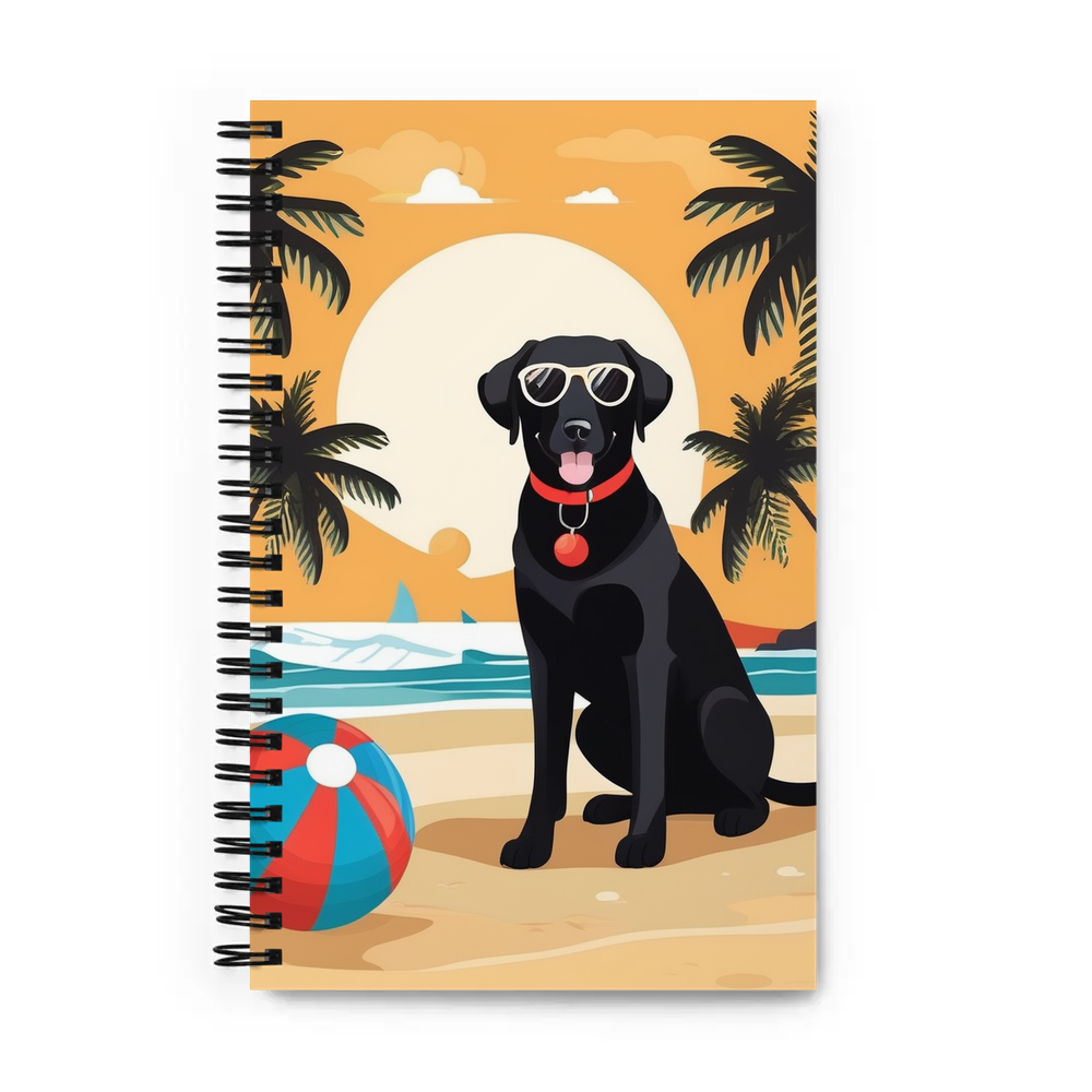PugMug Custom Black Labrador Retriever Spiral Notebook