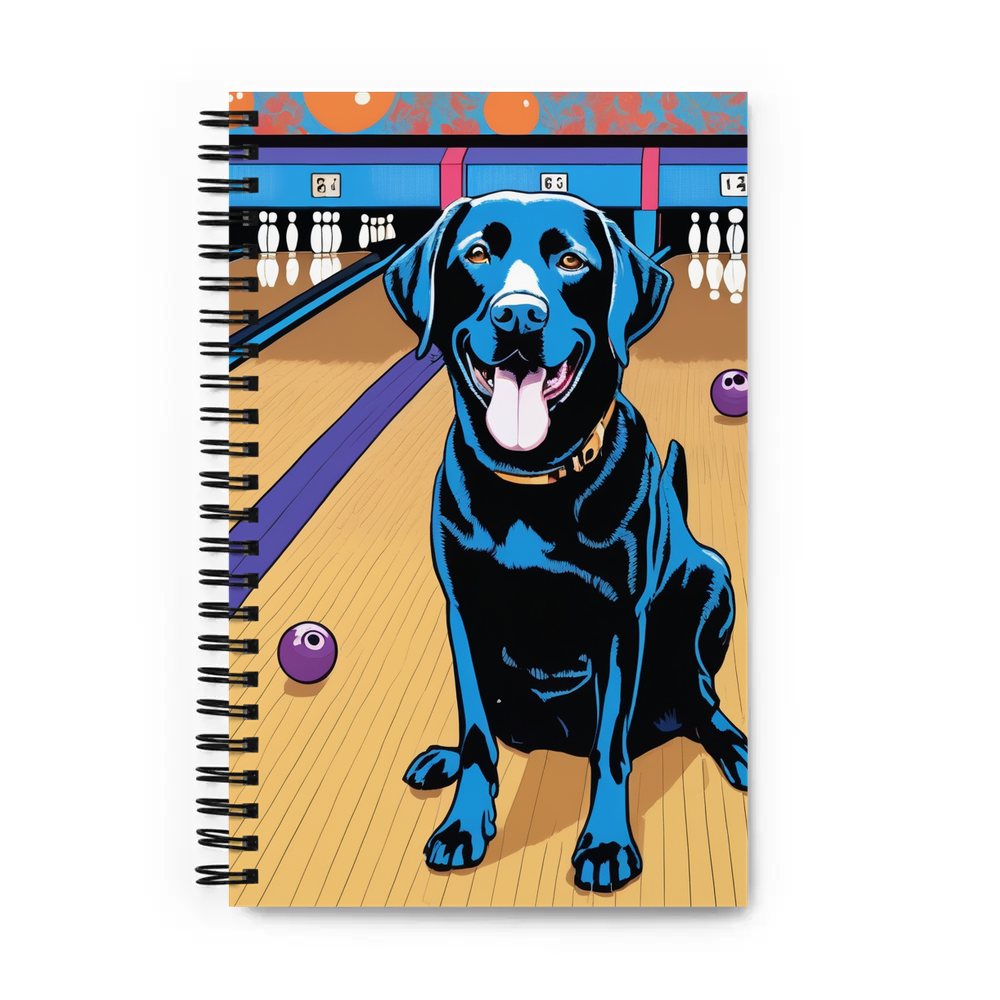 PugMug Custom Black Labrador Retriever Spiral Notebook