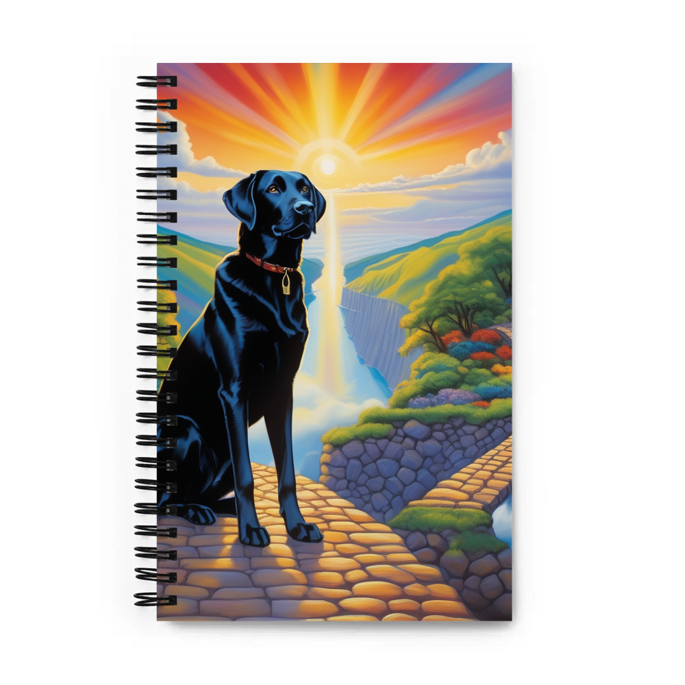 PugMug Custom Black Labrador Retriever Spiral Notebook