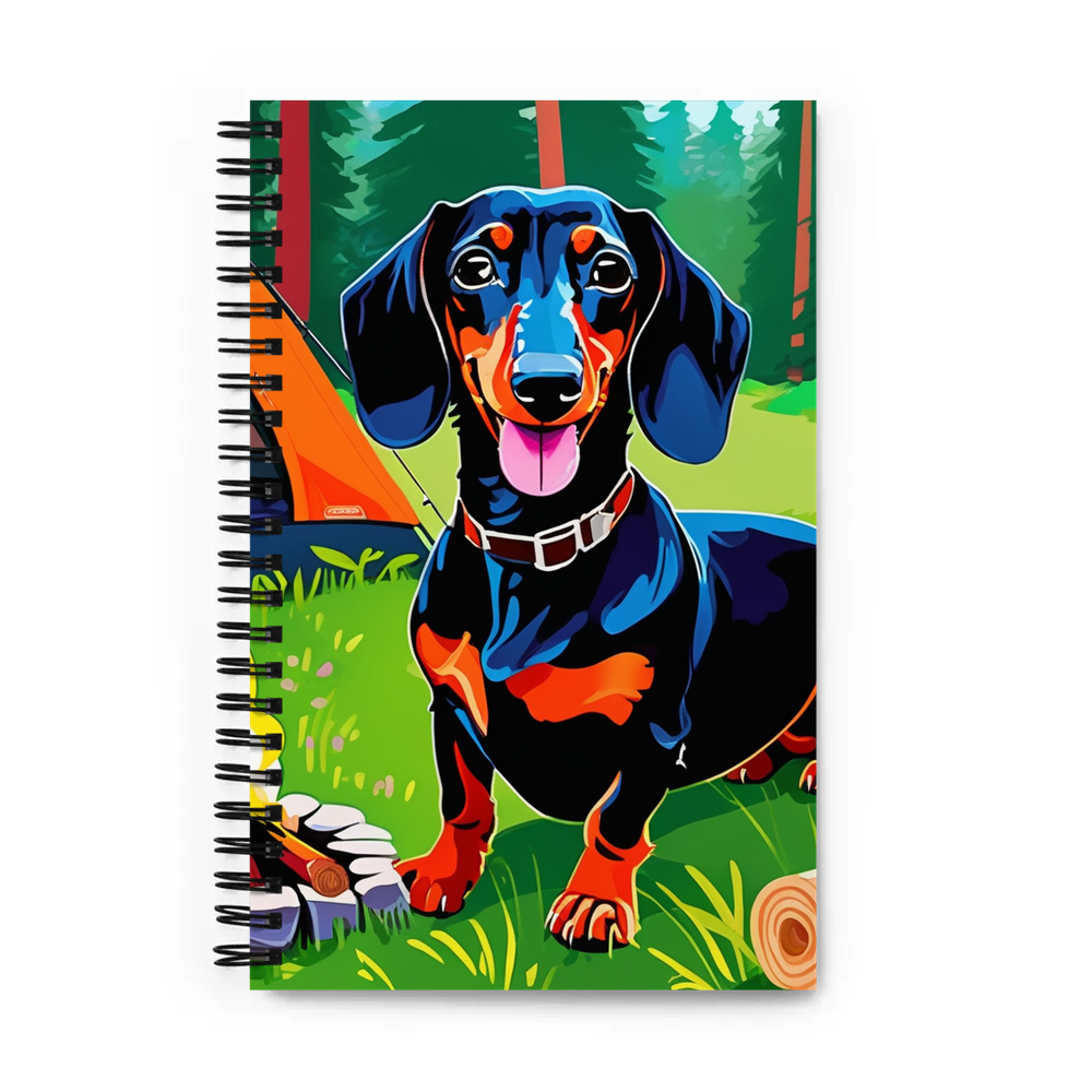 PugMug Custom Black Dachshund Spiral Notebook