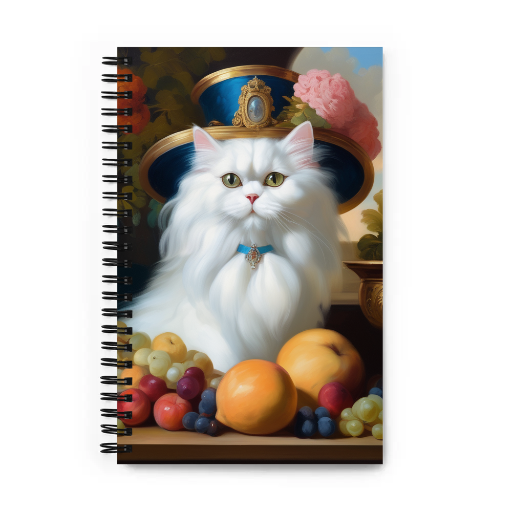 PugMug Custom White Persian Cat Spiral Notebook