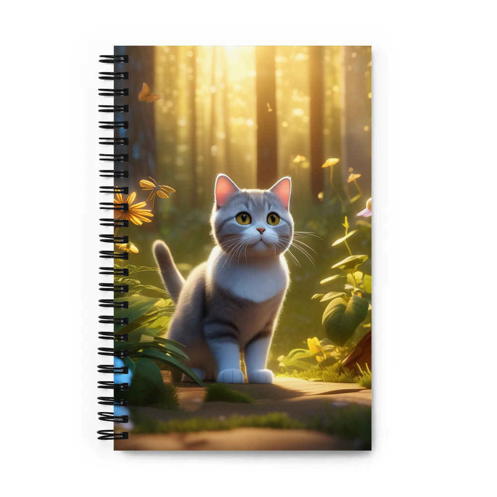 PugMug Custom Tabby British Shorthair Cat Spiral Notebook