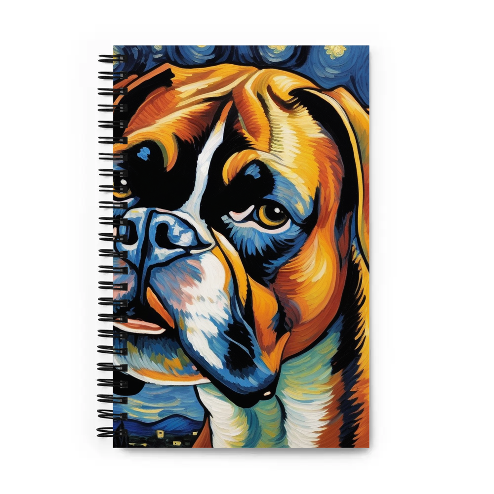 PugMug Custom Boxer Dog Spiral Notebook