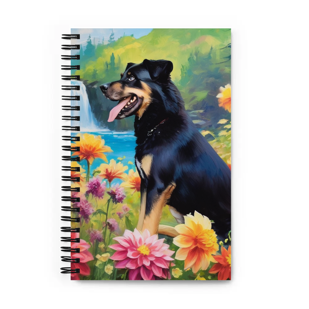 PugMug Custom Blue Spiral Notebook