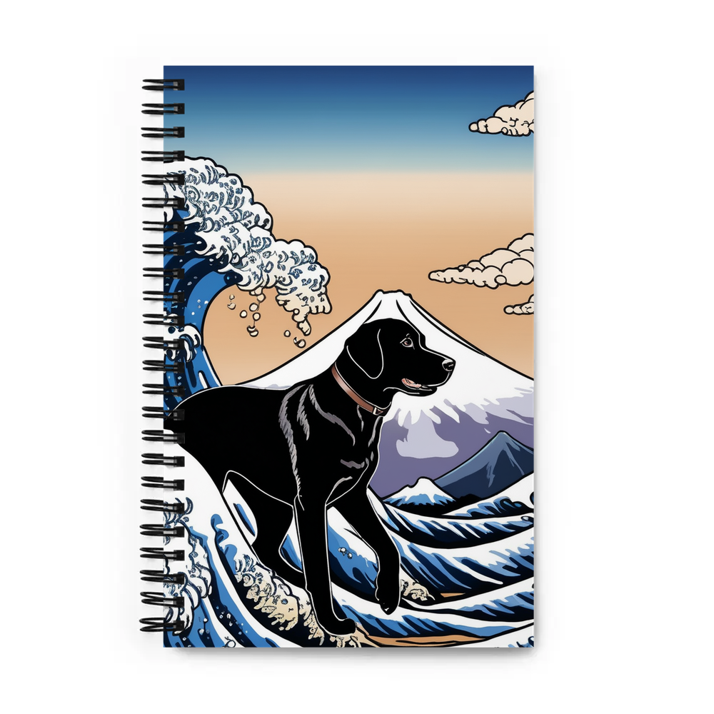 PugMug Custom Black Labrador Retriever Spiral Notebook