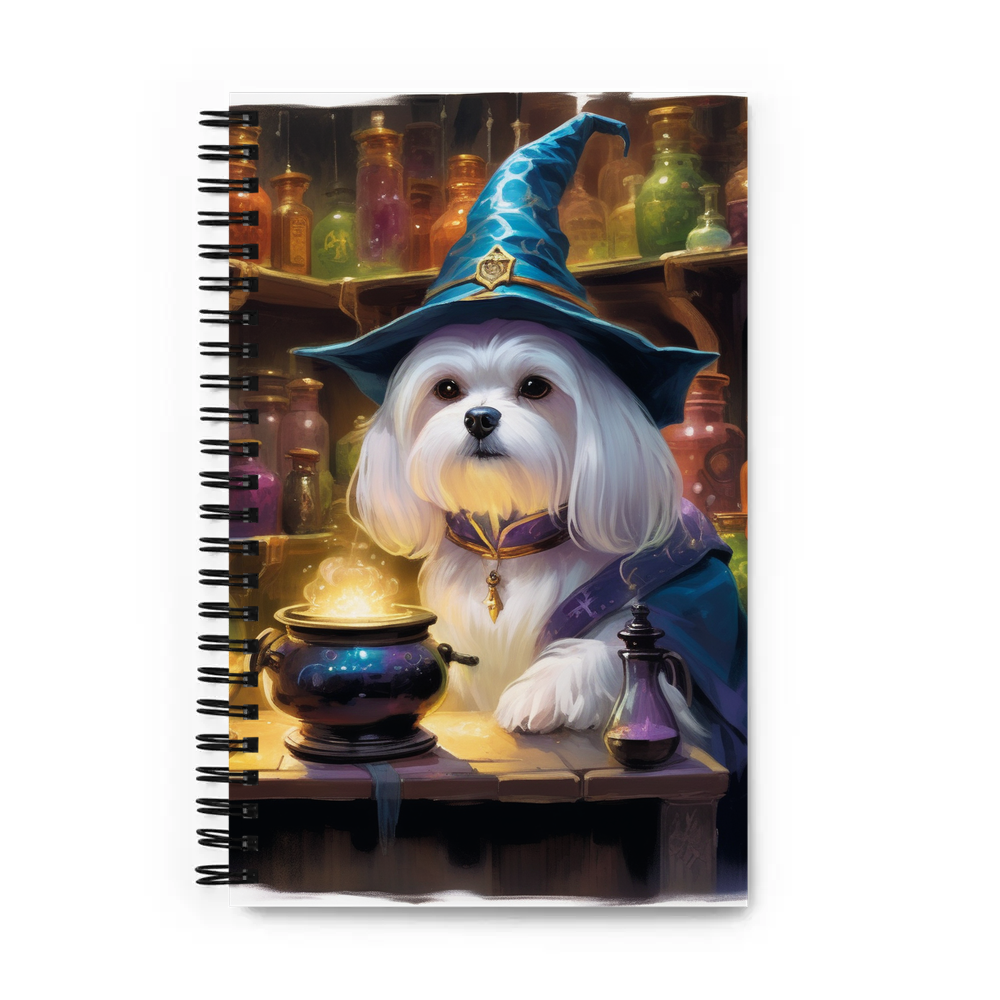 PugMug Custom Maltese Dog Spiral Notebook