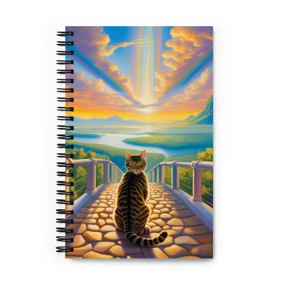 PugMug Custom Tabby Companion Cat Spiral Notebook