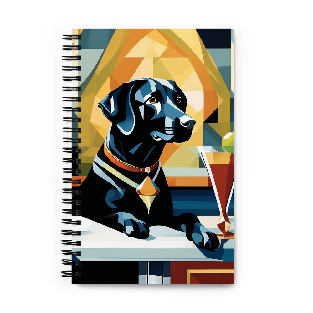 PugMug Custom Black Labrador Retriever Spiral Notebook
