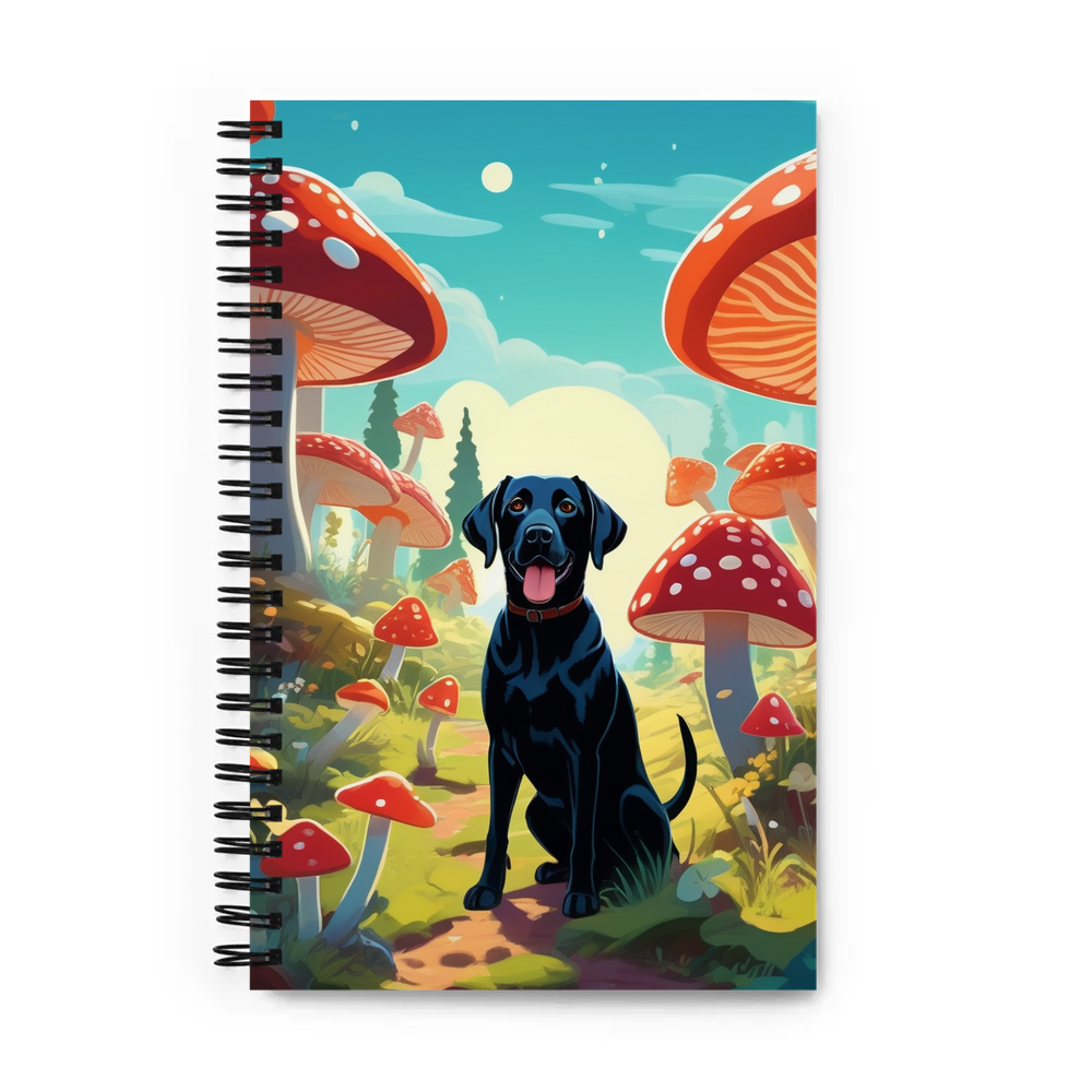 PugMug Custom Black Labrador Retriever Spiral Notebook