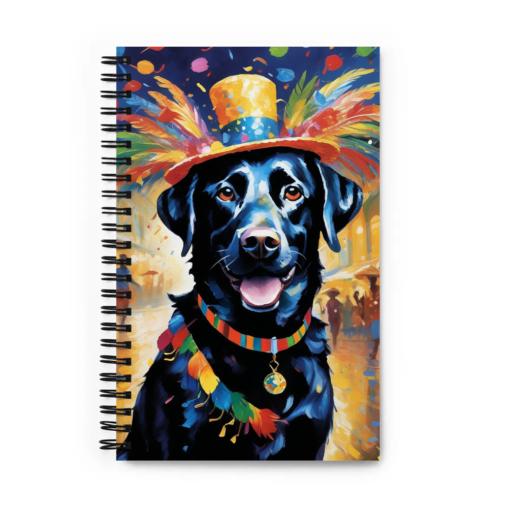 PugMug Custom Black Labrador Retriever Spiral Notebook