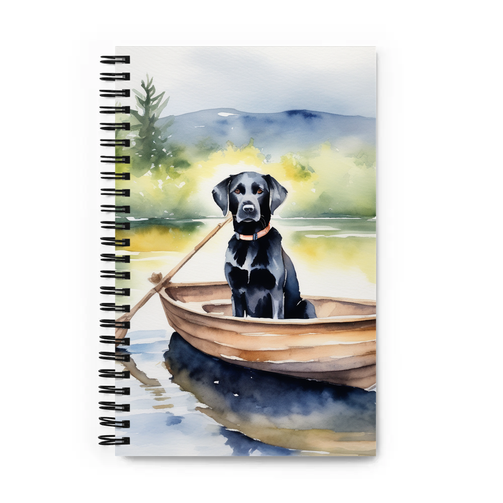 PugMug Custom Black Labrador Retriever Spiral Notebook