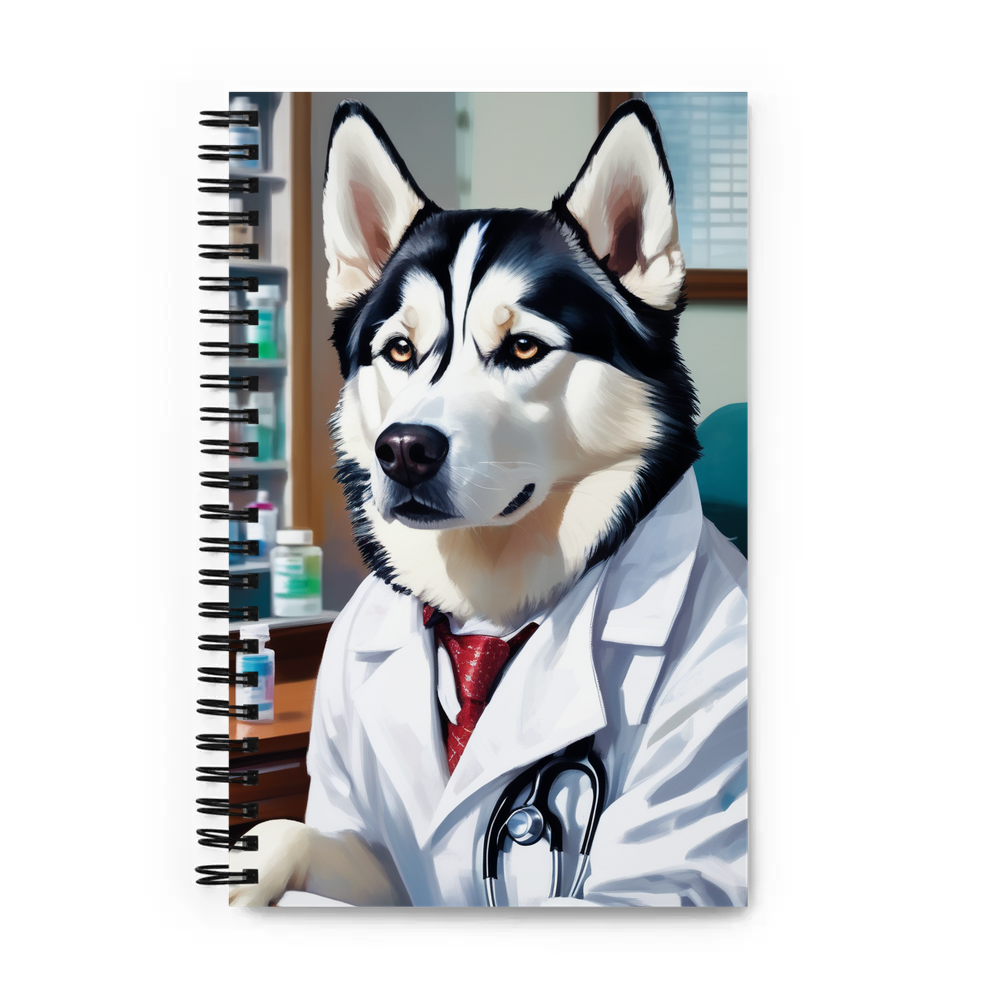 PugMug Custom Siberian Husky Spiral Notebook