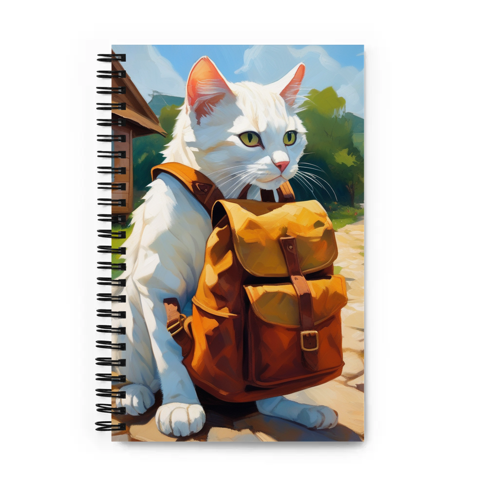 PugMug Custom White Exotic Cat Spiral Notebook