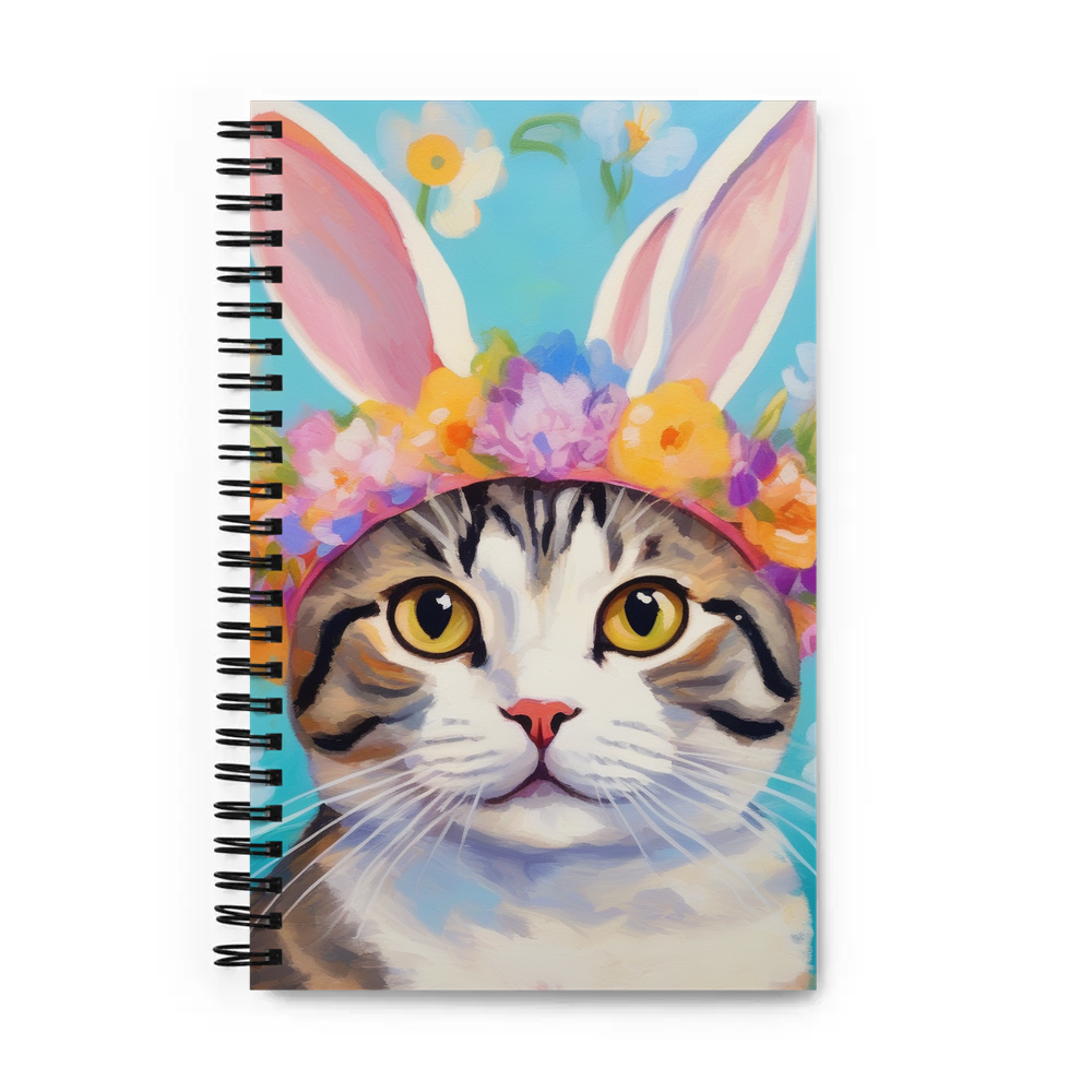 PugMug Custom Tabby Scottish Fold Cat Spiral Notebook