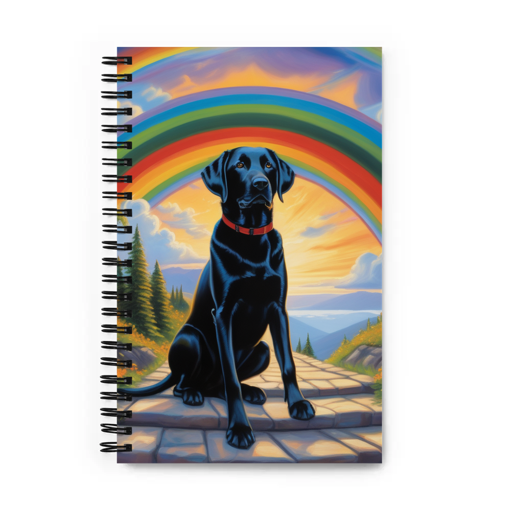 PugMug Custom Black Labrador Retriever Spiral Notebook