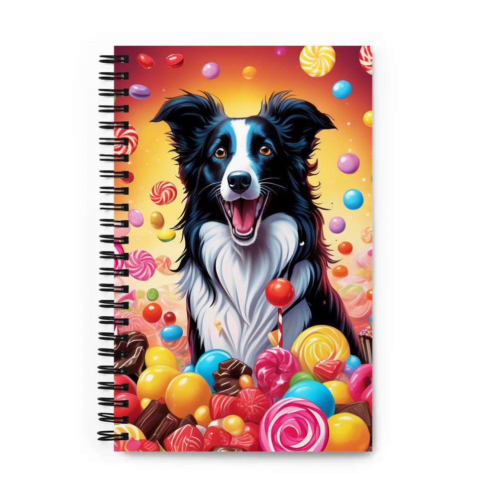 PugMug Custom Border Collie Spiral Notebook