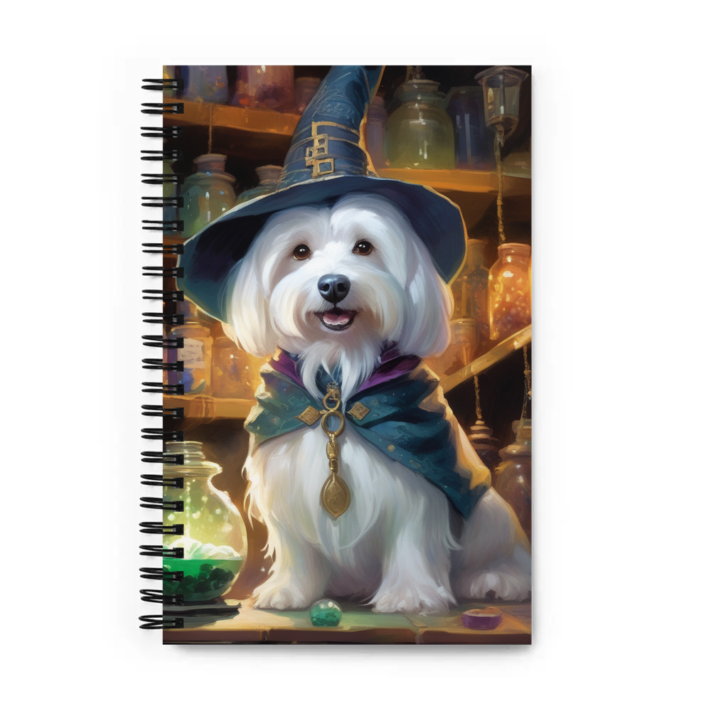 PugMug Custom White Havanese Dog Spiral Notebook