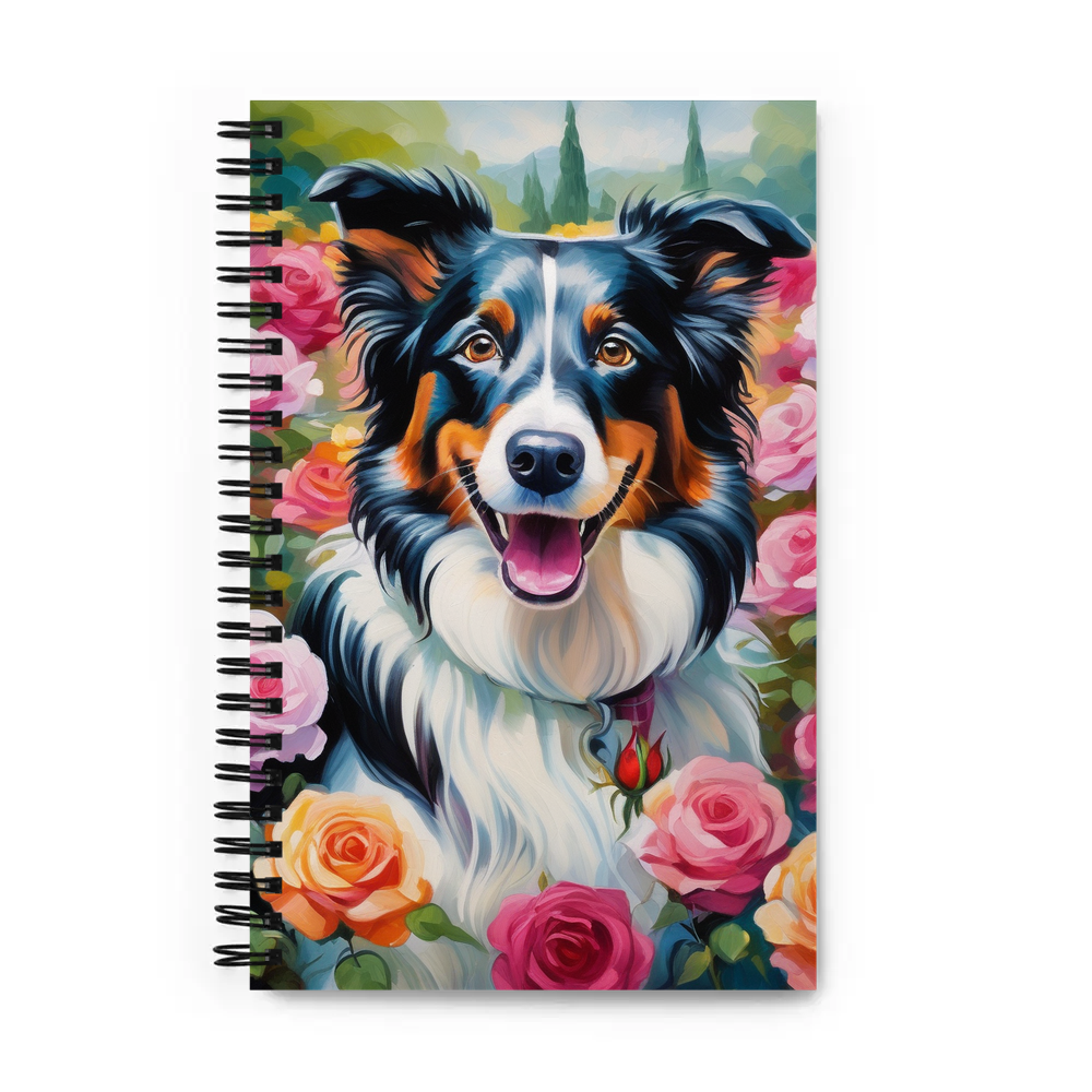 PugMug Custom Border Collie Spiral Notebook