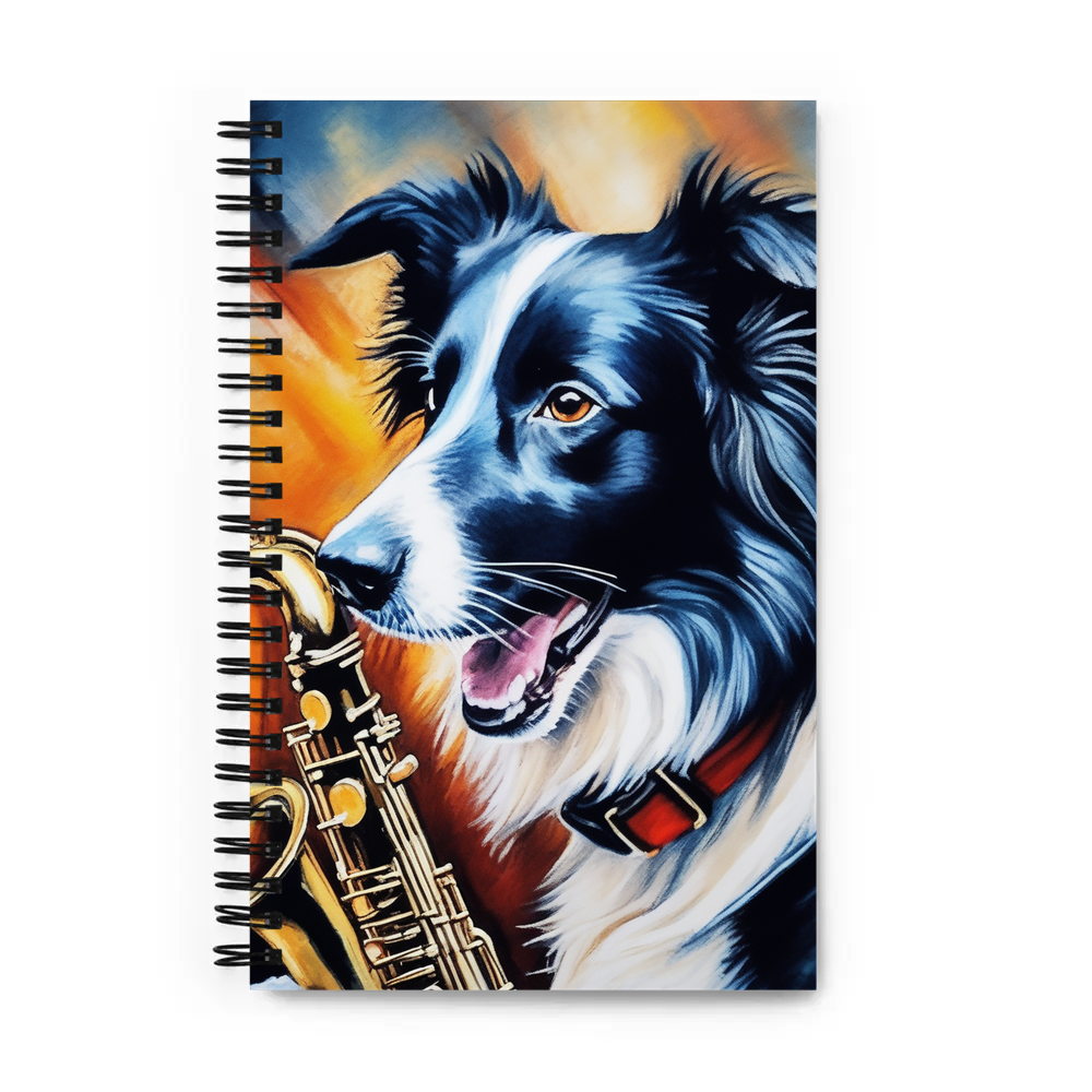 PugMug Custom Border Collie Spiral Notebook