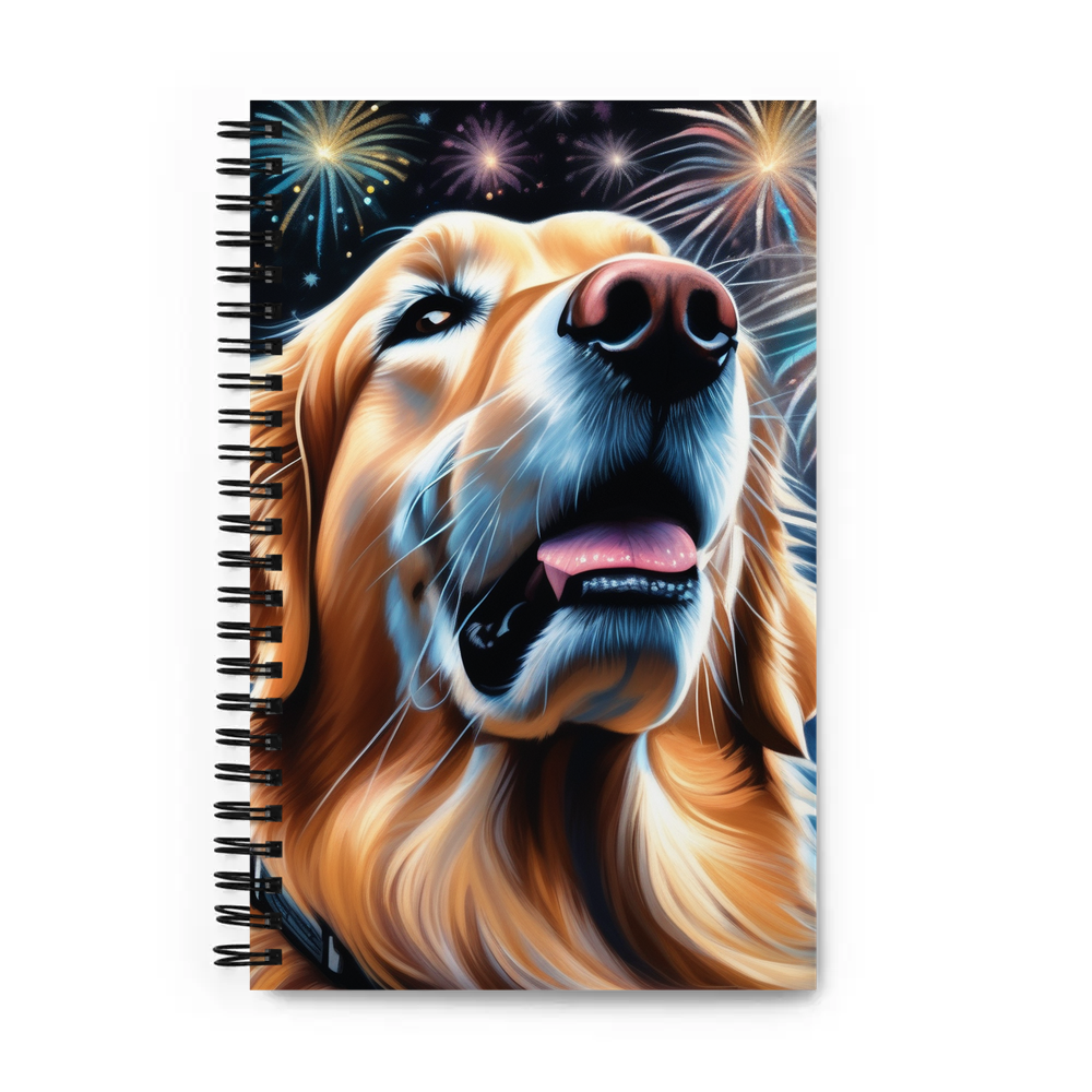 PugMug Custom Golden Retriever Spiral Notebook