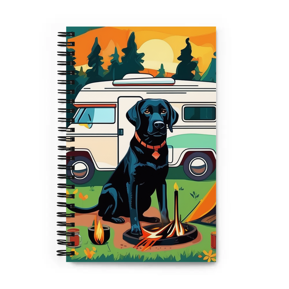 PugMug Custom Black Labrador Retriever Spiral Notebook