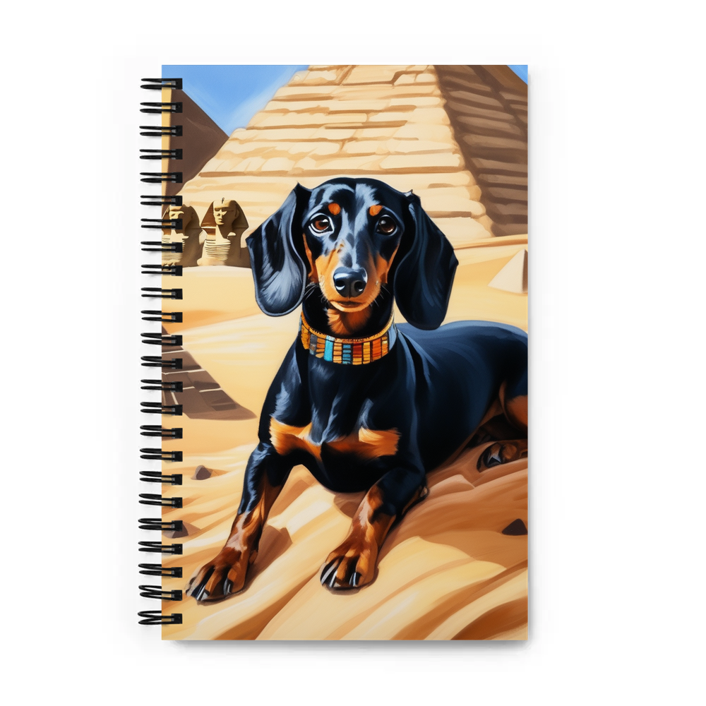PugMug Custom Black Dachshund Spiral Notebook