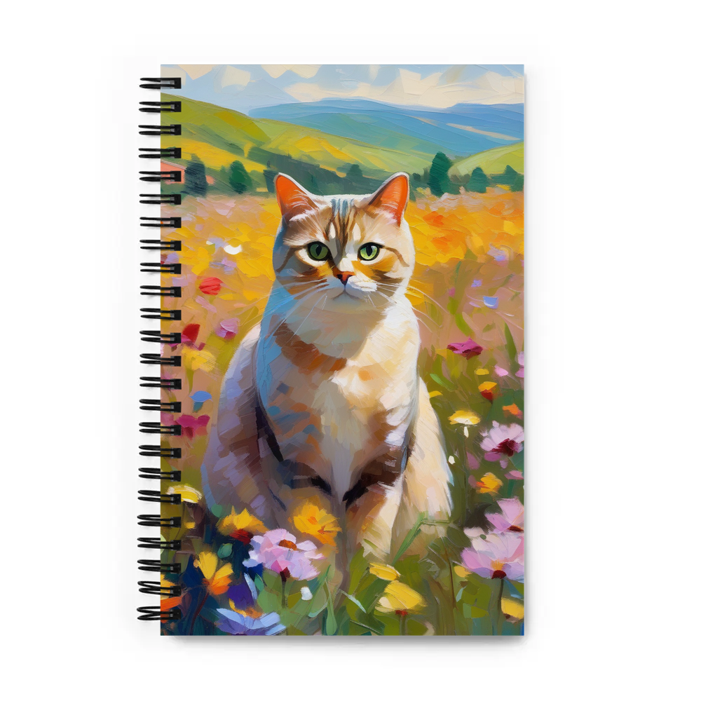 PugMug Custom Tabby British Shorthair Cat Spiral Notebook