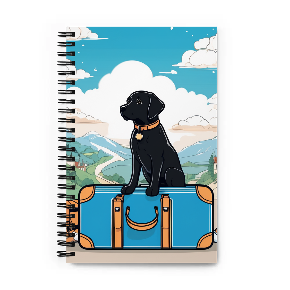PugMug Custom Black Labrador Retriever Spiral Notebook