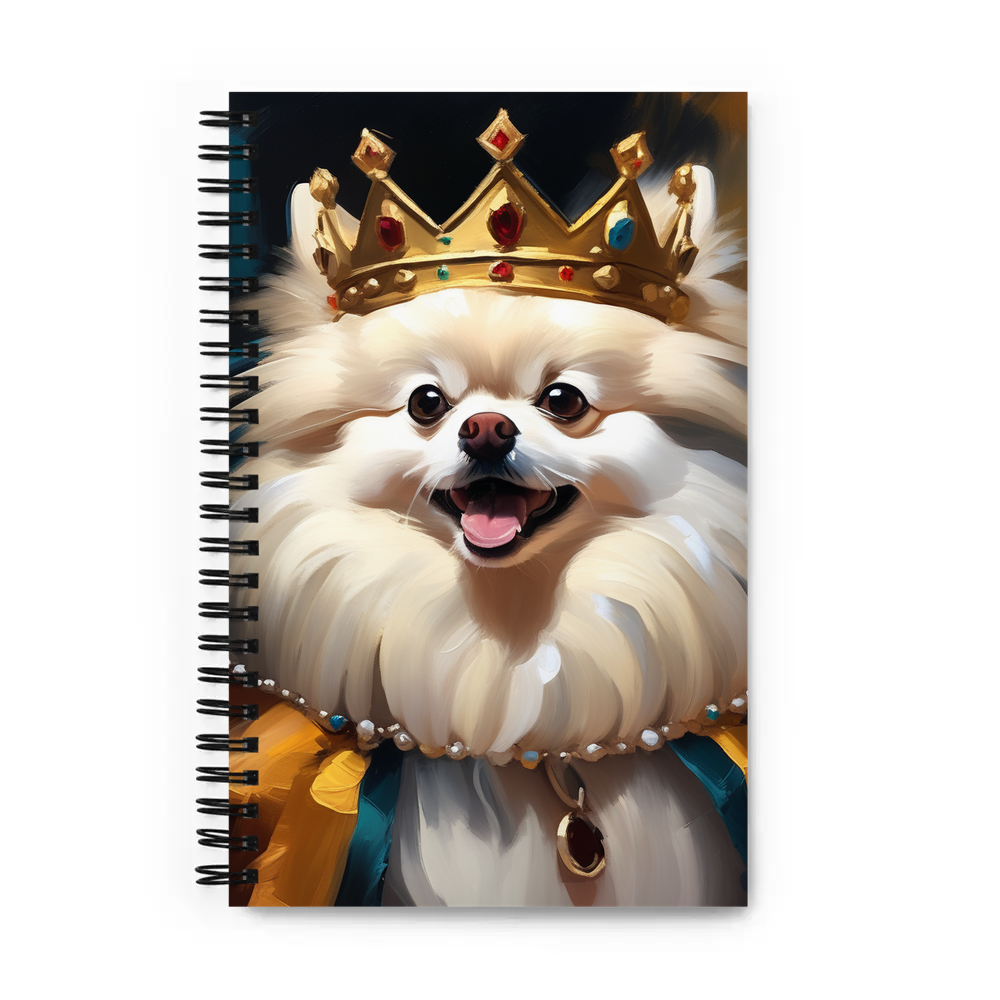 PugMug Custom White Pomeranian Spiral Notebook